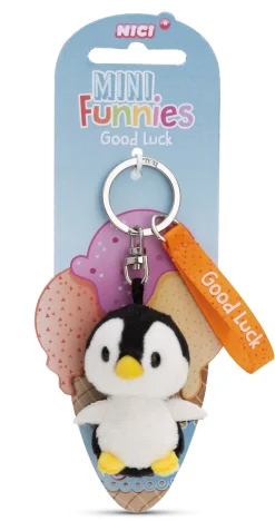 Schlüsselanhänger Pinguin "Good Luck" NICI GREEN