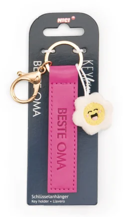 Schlüsselanhänger "Beste Oma" Blume