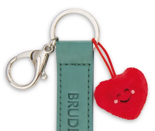 Schlüsselanhänger "Bruderherz" Herz