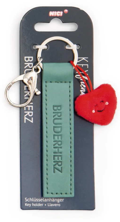 Schlüsselanhänger "Bruderherz" Herz