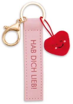 Schlüsselanhänger "Hab dich lieb!" Herz