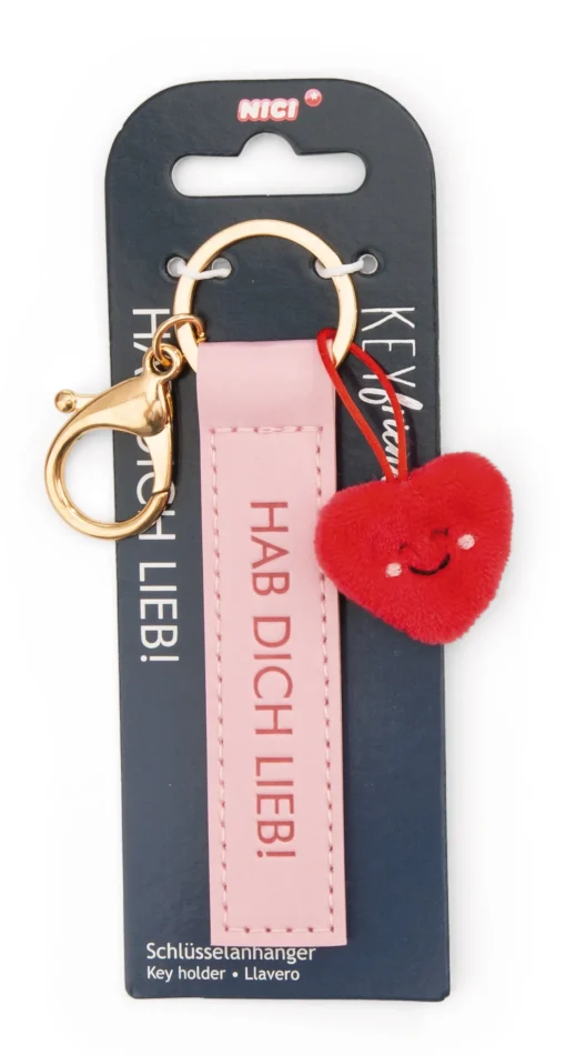 Schlüsselanhänger "Hab dich lieb!" Herz