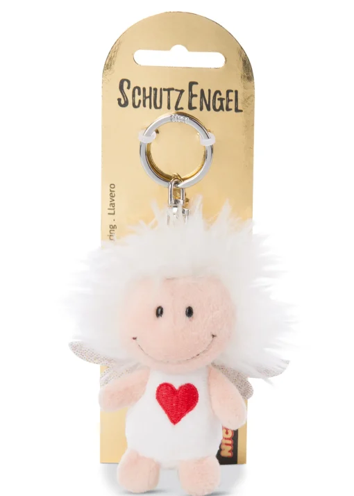 Schlüsselanhänger Schutzengel mit Symbol Herz