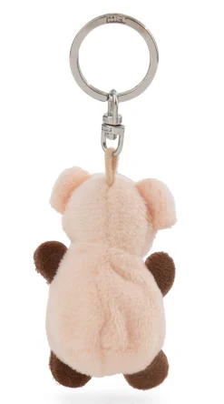 Schlüsselanhänger Schwein mit Kleeblatt