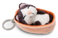 Schlüsselanhänger Sleeping Pets Schwarze Katze NICI GREEN
