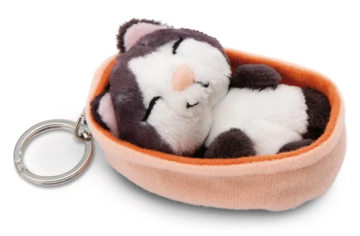 Schlüsselanhänger Sleeping Pets Schwarze Katze NICI GREEN