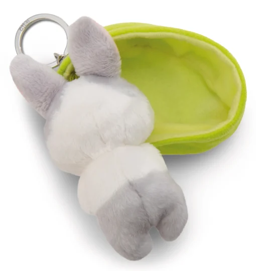 Schlüsselanhänger Sleeping Pets grauer Hase NICI GREEN