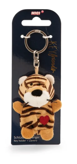 Schlüsselanhänger Tiger mit Herz