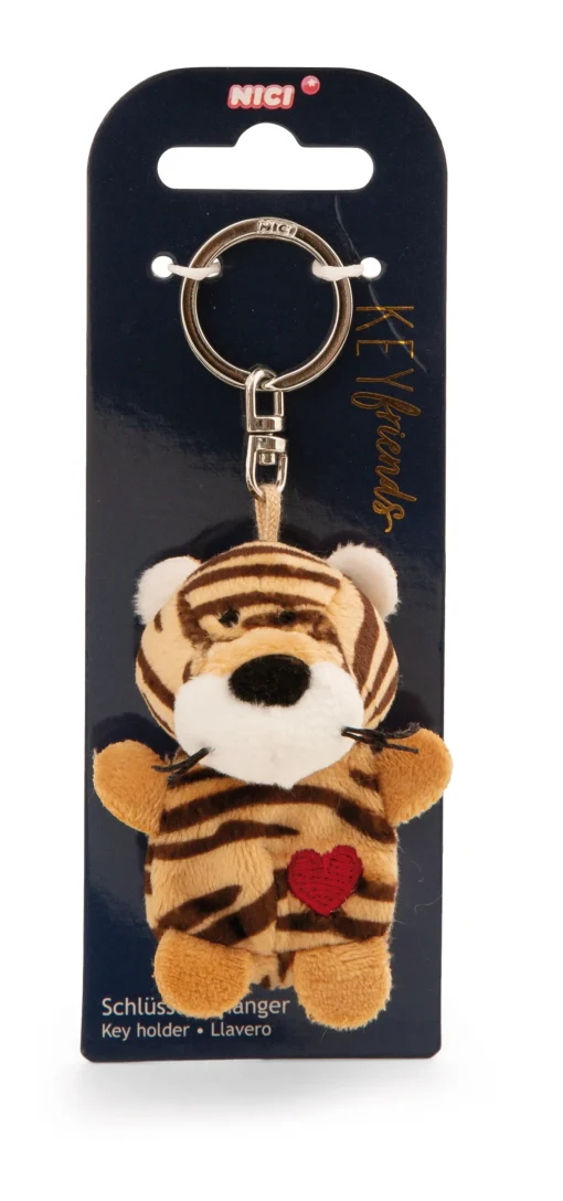 Schlüsselanhänger Tiger mit Herz