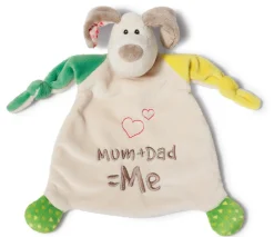 Schmusetuch Hund "Mum+Dad=Me"