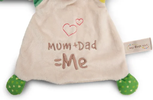 Schmusetuch Hund "Mum+Dad=Me"