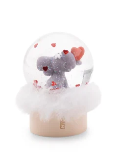 Schüttelkugel Love Elefant dunkelgrau
